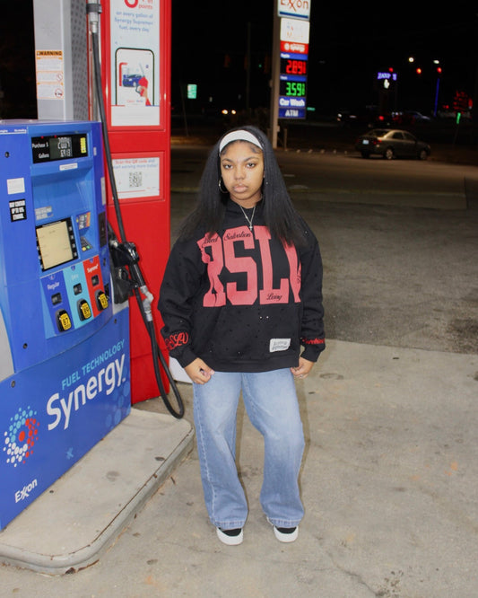 RSLV RED CRIMSON RHINESTONE HOODIE
