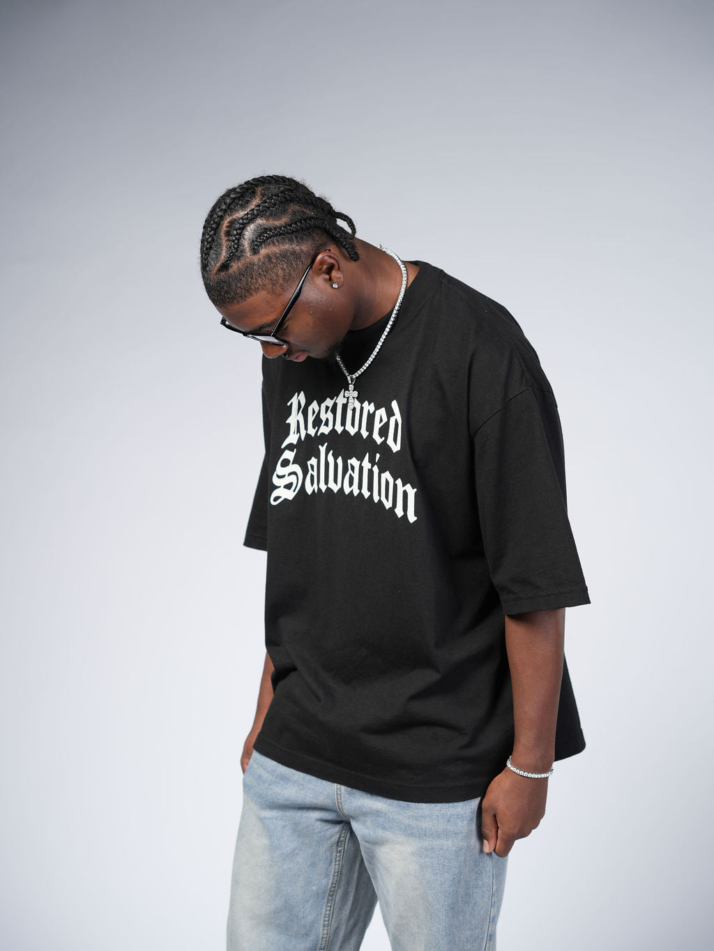 Restored Salvation Drop-Shoulder Oversized Tee