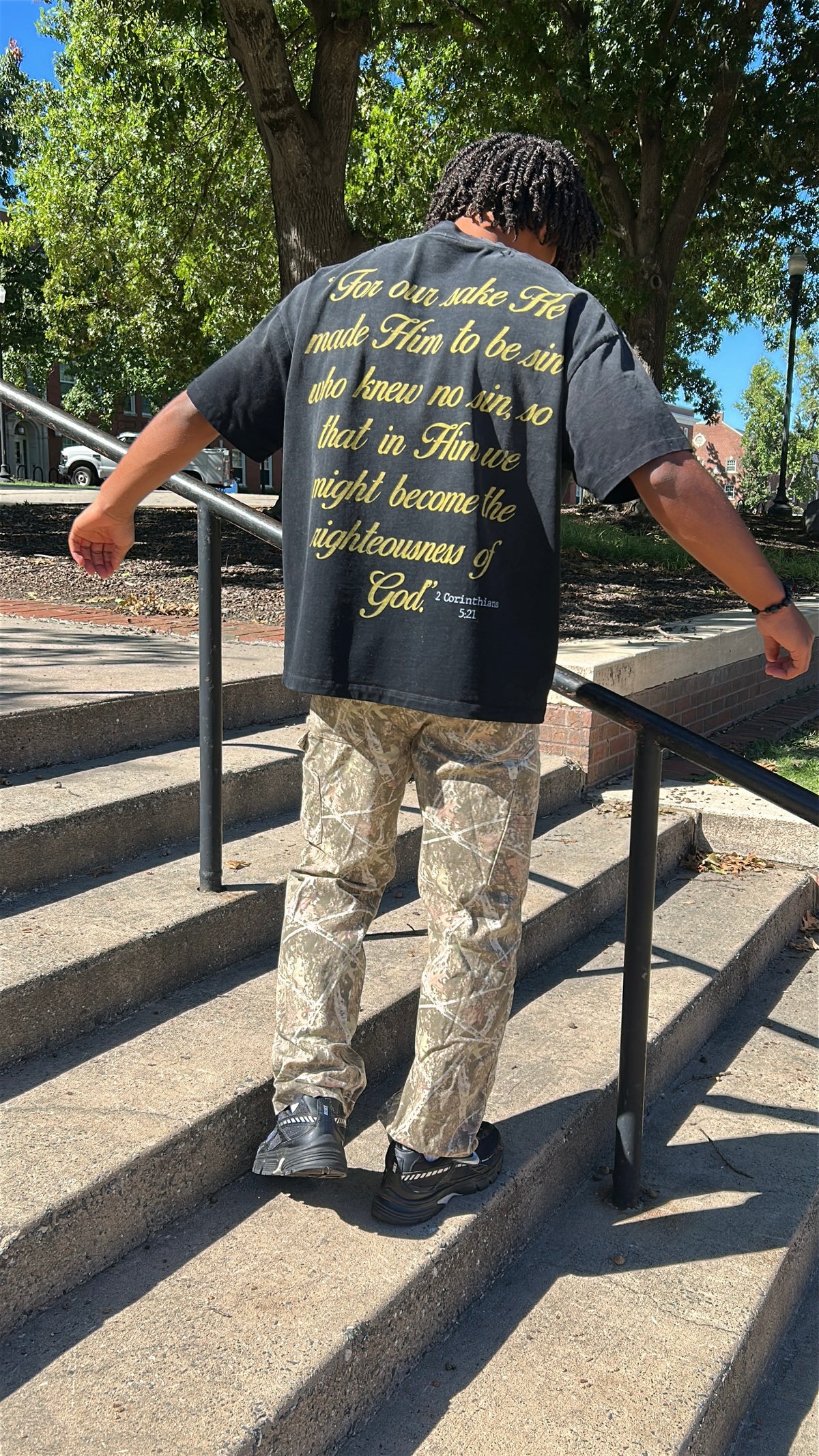 Exchange Distressed Boxy T-Shirt