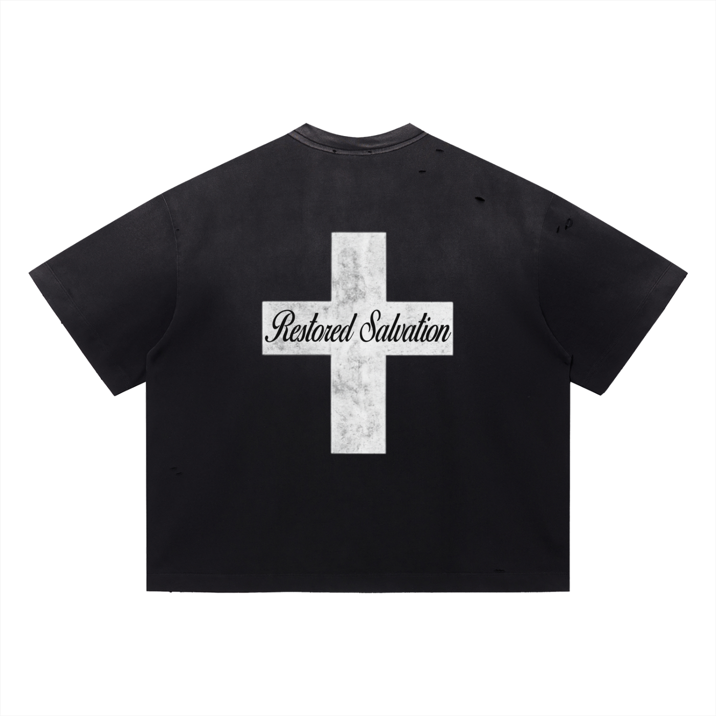 METAMORPHOSIS DISTRESSED BOXY TEE