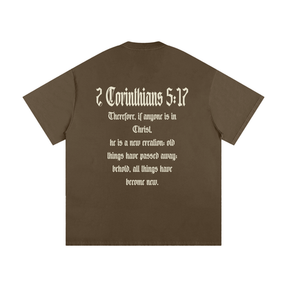 Living Testimony (2 Cor 5:17) Tee - Brown