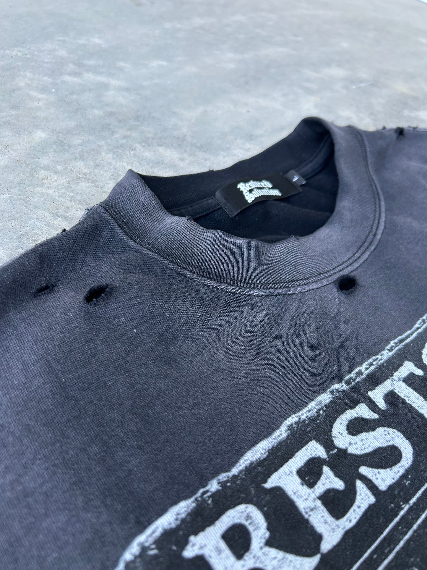 METAMORPHOSIS DISTRESSED BOXY TEE