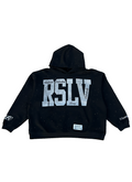 RSLV ASH GRAY RHINESTONE HOODIE
