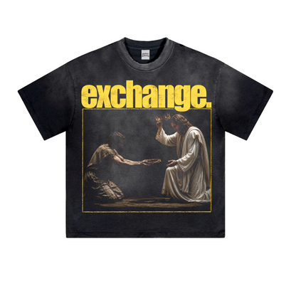 Exchange Distressed Boxy T-Shirt