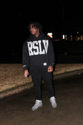 RSLV ASH GRAY RHINESTONE HOODIE