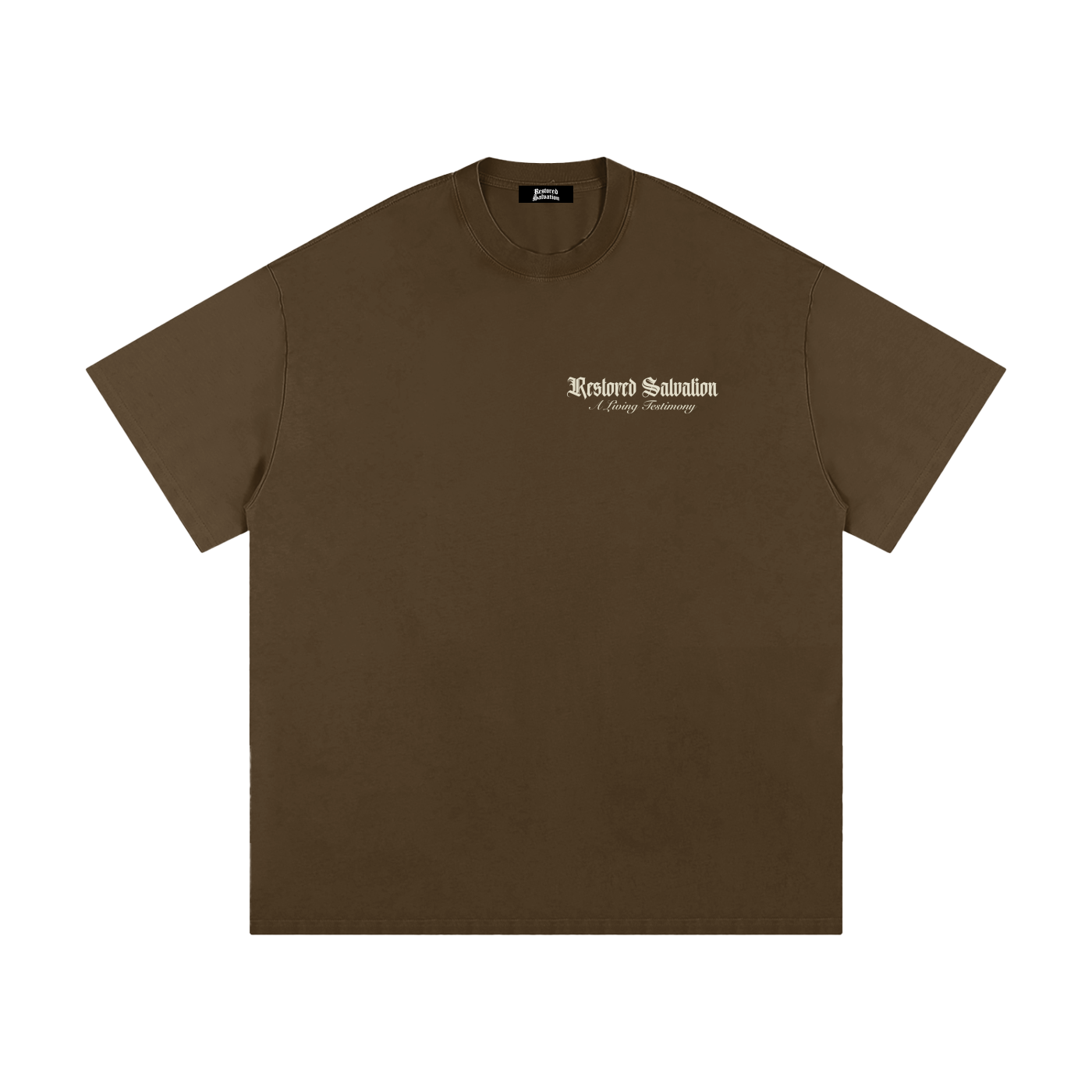 Living Testimony (2 Cor 5:17) Tee - Brown