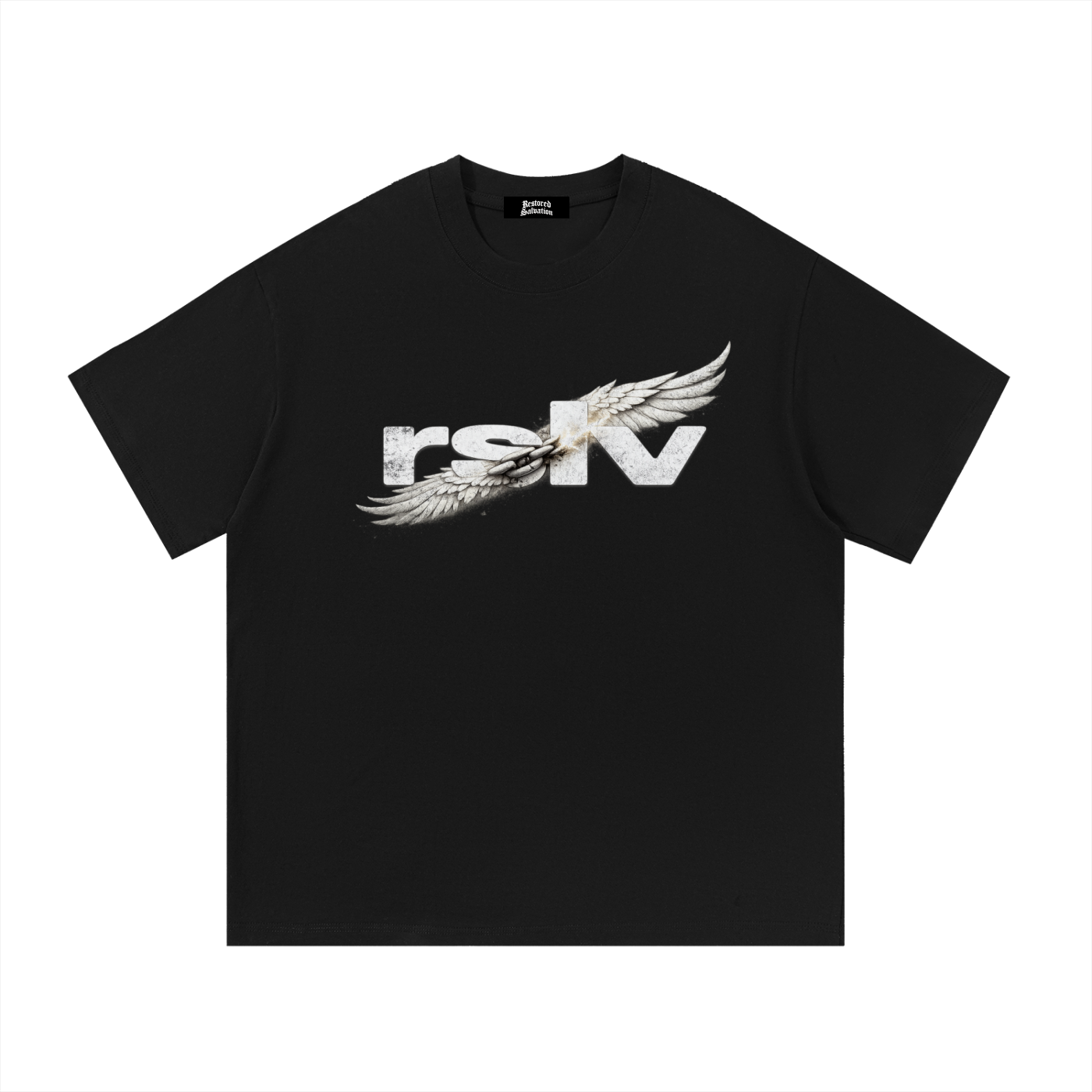 WINGS LOGO TEE BLACK