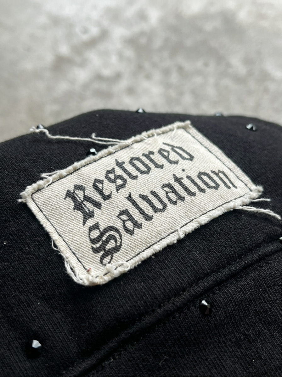 RSLV ASH GRAY RHINESTONE HOODIE