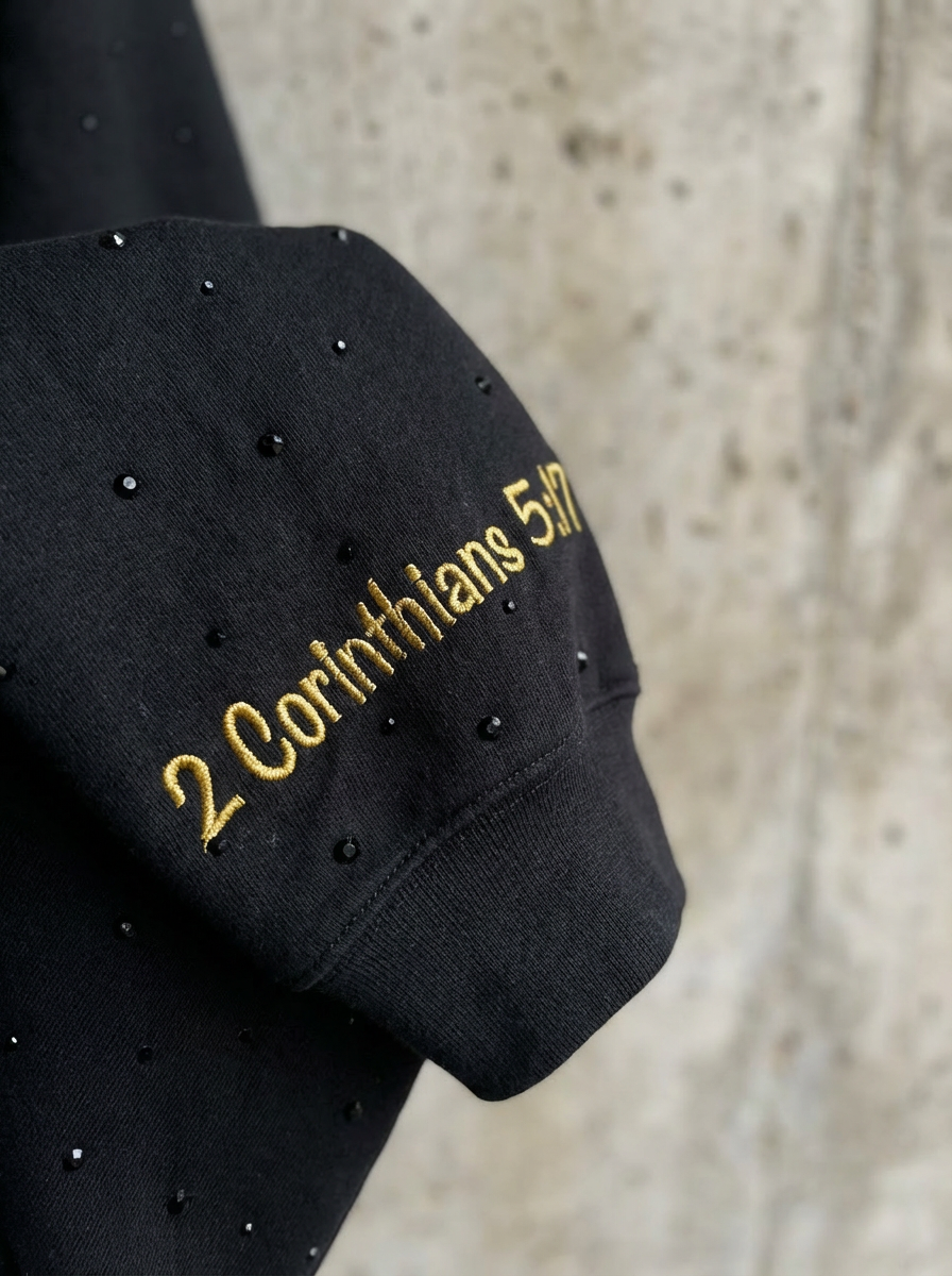 RSLV DUST YELLOW RHINESTONE HOODIE